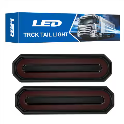 HQ 12-24V 45/87/109 LED Strip Edge Light Flashing Truck Off-road Vehicle Engineering Vehicle Side Wa