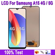 A15จอแสดงผล LCD ดั้งเดิม6.5 "สำหรับ Samsung A15 5G SM-A156P A156B SM-A156U จอแสดงผล LCD สำหรับ Samsu