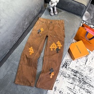 Chrome Hearts Cross Patch Logging Workwear Jeans Unisex