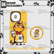 Magnetic Phone Case & Cute Cat Popsocket, Shockproof, Full Protection | DKshop