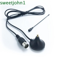 SWEETJOHN Digital Tv Antenna, Free Channel 5dBi TV Antenna Freeview, TV HDTV Box Mini DVB-T/TV Black