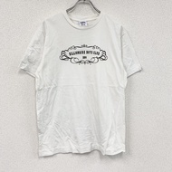 億萬富翁男孩俱樂部短袖印花T卹，白色，XL碼，古著