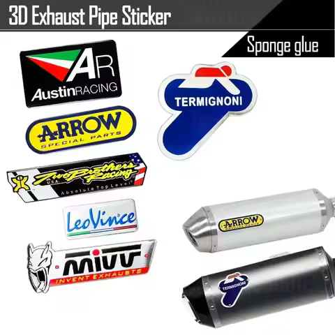 For Mivv Two brothers Arrow Termignoni Motorcycle Exhaust Pipe Aluminum Sticker Exhaust Refit Access