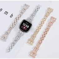 Metal Diamond Butterfly Watch Strap For Fitbit Versa 4 Strap fitbit sense 2 / Fitbit Versa 3 Strap /