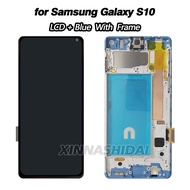 Super TFT For Samsung S10 LCD Display Touch Screen With Frame For Samsung Galaxy G973F/DS G973U G973