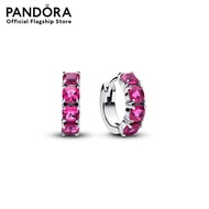 Pandora Pink Hoop Earrings