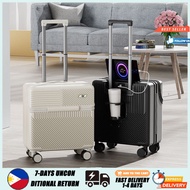 18Inch Luggage USB Cup Holder Hand Carry Luggage 7KG 360 Universal Wheel Travel Bag