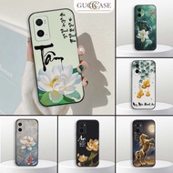 Oppo A36 / A76 / A96 case with calligraphy, peace, lucky lotus