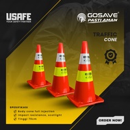 GOSAVE Traffic Cone Weatherproof Road Barrier Traffic Cone