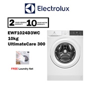 Electrolux 10kg UltimateCare 300 front load EWF1024D3WC / 9kg EWF9023P5WC washing machine (FREE LAUN