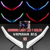 YAMAHA R15 V3 FRONT RUNNING LIGHT LED SHARK POWER YAMAHA R15V3 LED SIGNAL LIGHT 7 COLOR RGB LIGHT R1