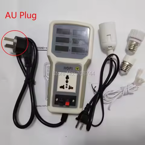 EU/AU/UK/US Plug HP-8713 Handheld Power Meter HP8713 LED Metering Socket Measurable Current-voltage 