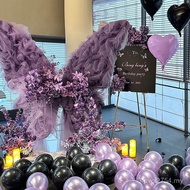 Butterfly Birthday Background Wall Ceremony 2025 Atmosphere Party Scene Adult Ceremony Girl Decorati
