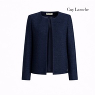 Guy Laroche jacket Light jacket promfy เสื้อคลุมคอกลม แขนยาว สีกรม GCARNV