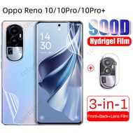 Oppo Reno 10 5G Front Back Full Cover Screen Protector For Oppo Reno10 Reno 10 Pro Plus + 10Pro Reno10Pro 5G HD Clear Soft Hydrogel Film Camera Lens Protective Film