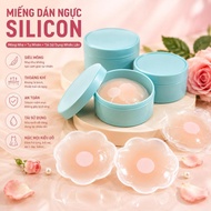 Silicone Breast Pads Box of 10 Reusable Pads, Thin, Light, Natural, Anti-Show - GD354