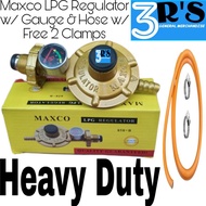 Maxco LPG Regulator w/ Gauge & 1.5 Hose w/ free 2 Clamps (858-B) By: 3R'S