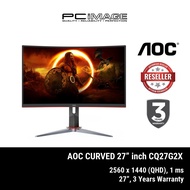 AOC CQ27G2X 27" QHD 180Hz HDR Curved Gaming Monitor ( DP, HDMI, 3 Yrs Warranty )