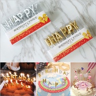 Golden Rose Fragments Red Happy Birthday Lyrics Cake Party Supplies Cute Candles Kitchen Baking Gift