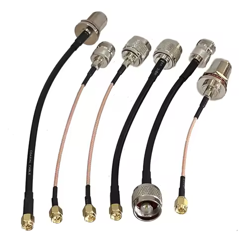 RG316 RG58 N to N SMA RP SMA Male Plug & Female Jack Nut Bulkhead Straight Connector RF Jumper pigta