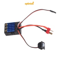OPTIM Sensorless Motor ESC, Short Wire 5V/2A BEC Brushless ESC, Durable 35A Waterproof Remote Contro
