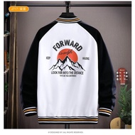Forward collar baseball jacket, men's baseball jacket, women's baseball jacket