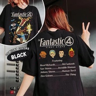 Four T-Shirt Fantastic 4 Superhero T-Shirt 100%Cotton Short Sleeve Lelaki & Wanita Graphic Tee 3
