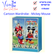 Von Bonjour DIY 5 Doors BoBoiboy Wardrobe/ Cartoon Children wardrobe /Princess Wardrobe/Mickey Mouse