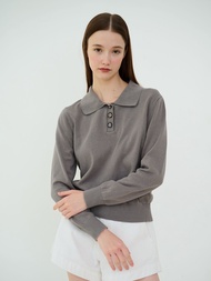 Knitters Culture - Jordan Polo Soft Knit Top