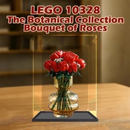 Acrylic Display Case Dustproof Showcase for LEGO 10328 Rose Bouquet POPMART Labubu