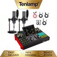 Podcast equipment bundle Mixer Audio Interface Sound Card Support XLR microphone with Noise Reductio