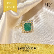 Preloved 18k Gold Jade Gold D (Ring)