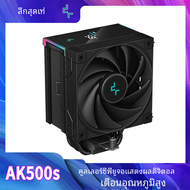 Deepcool AK500S คูลเลอร์ซีพียูพร้อมหน้าจอดิจิตอล5ท่อความร้อน TDP 240W หม้อน้ำ120มม. FDB ฮีทซิงค์ระบา