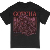 Unique Gotcha Monster Graphic Tee, Vintage Horror Creature Design Tshirt #26