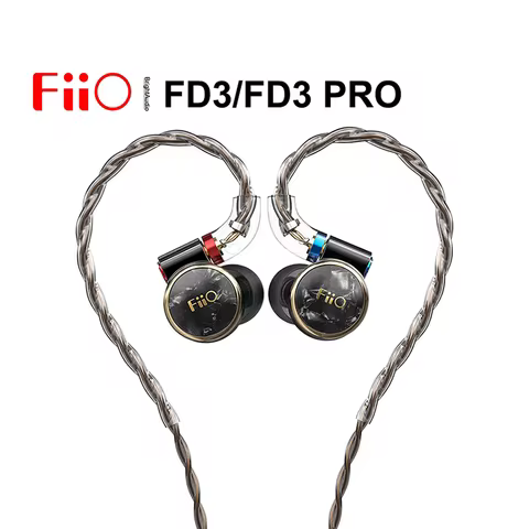 FiiO FD3/FD3 Pro 1DD Dynamic In-Ear Earphone Hi-Res Audio Headset MMCX Detachable Cable DLC Diamond-