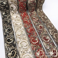 Embroidered Ribbon In Stock Embroidery Manufacturer of Lace and Sequin Clothing Lace Thread Shoe Mat