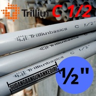 PVC pipe C 1/2" TRILLION | Pipe C 1/2" ABU TRILLION per 1 meter (100cm)