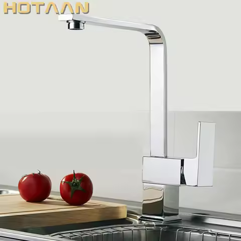 . Kitchen faucet Brass kitchen sink tap ,kitchen mixer,square swivel Kitchen Faucets, torneira YT-60