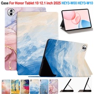 For Honor Tablet 10 12.1 inch 2025 HEY3-W00 HEY3-W10 Fashion Sky Marble Colored oil Painting Tablet 