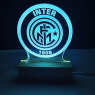 INTER MILAN - Lampu tidur lampu hias LED Akrilik