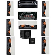Klipsch R-5502-W II(7) In-Wall Speaker 7.1 SW-310 Onkyo TX-NR838 7.2