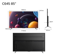 New | TCL C645 QLED 4K Google TV | 85 inch | Wide Color Gamut | Dolby Vision Dolby Atmos | 120 Hz DL