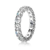 4.0mm/5.1CT Moissanite Minimalist Daily Wear Ring