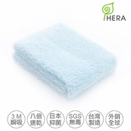 HERA 3M專利瞬吸快乾抗菌超柔纖-多用途洗臉巾5入組 晴空藍
