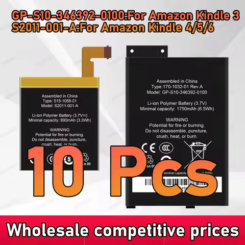 Battery For Amazon Kindle 3 Kindle 4 5 6 MC-265360 D00901 D01100 Replacement New High Quanlity Phone