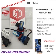 Gt LED Headlight H4 / H8 / H11 LED Headlamp