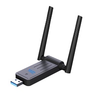 ตัวรับสัญญาณ wifi 5G ตัวรับ wifi USB3.0 Dual Band USB Adapter 1300Mbps 2.4GHz-5.8GHz usb รับสัญญาณ wifi แดปเตอร์ไร้สาย เสาคู่ รับไวไฟความเร็วสูง อุปกรณ์เชื