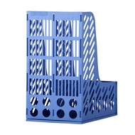 S-T✔Fudek Office2Grid File Holder 2File Rack 2Joint File Box File column Storage Rack Magazine rack BlueHY218 PLS3