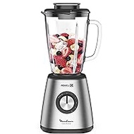 Moulinex Blendforce Lm439D10 Metal Blender, Stainless Steel, 800 W, 5 Speed Levels, Thermal Glass, 1.75 L, Shockproof, Ice Crush Pulse, Mixer, Smoothies, Mixer, 6 Blades, Stainless Steel