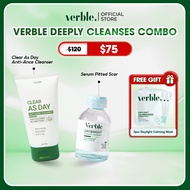 Verble Deeply Cleanses the Skin Combo Verble Serum Pitted Scar + Verble Tea Tree Facial Cleanser Com